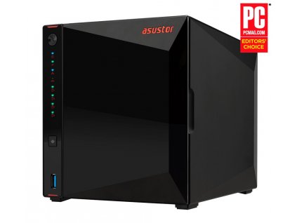 Asustor NAS Nimbustor 4 AS5304T / 4x 2,5"/3,5" SATA III/ Intel Celeron J4105 1.5 GHz/ 4GB/ 2x 2.5 GbE/ 3x USB 3.0/ HDMI