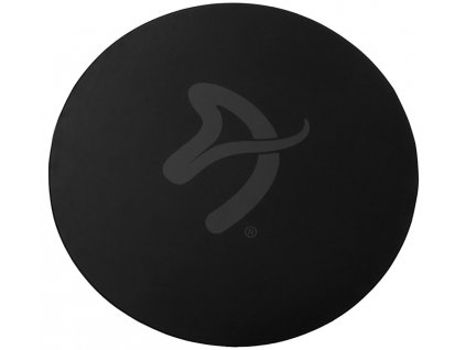 AROZZI Zona Floorpad Black/ ochranná podložka na podlahu/ kulatá 121 cm průměr/ černá s šedým logem