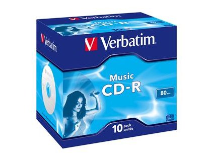 VERBATIM CD-R(10-pack)AudioLiveit!/Color/Jewel/80m