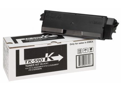 Kyocera toner TK-590K/ FS-C2026MFP/ C2126MFP/ 7 000 stran/ Černý