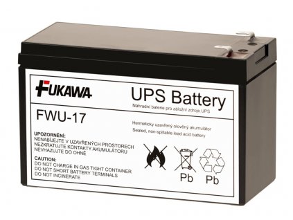 FUKAWA olověná baterie FWU17 do UPS APC/ náhradní baterie za RBC17/ 12V/ 9Ah/ životnost 5 let