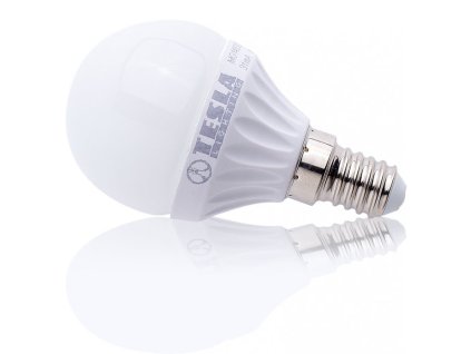 Tesla LED žárovka miniglobe BULB/E14/3W/230V/250lm/25 000h/3000K teplá bílá/220st