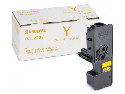 Kyocera toner TK-5220Y/ 1 200 A4/ žlutý/ pro M5521cdn/ cdw, P5021cdn/cdw