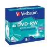 VERBATIM DVD-RW 4,7GB/ 4x/ DLP/ Jewel/ 5pack