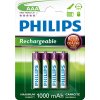 Philips dobíjecí baterie AAA 1000mAh, NiMH - 4ks