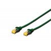 Digitus CAT 6A S-FTP patch cable, Cu, LSZH AWG 26/7, length 7 m, color green