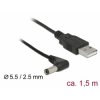 Delock USB Power Cable to DC 5.5 x 2.5 mm male 90° 1.5 m