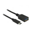 Delock adaptér SuperSpeed USB (USB 3.1, Gen 1) USB Type-C™ samec > USB Type A samice 15 cm černý