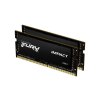 KINGSTON 32GB 2666MHz DDR4 CL15 SODIMM (Kit of 2) 1Gx8 FURY Impact