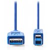NEDIS kabel USB 3.2/ zástrčka USB-A - zástrčka USB-B/ k tiskárně apod./ modrý/ 3m