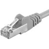 Premiumcord sp6alsoh015 Patch, CAT 6a S-FTP,RJ45-RJ45,LSOH, AWG 26/7, 1,5m, šedý