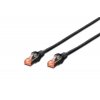 Digitus CAT 6 S-FTP patch cable, Cu, LSZH AWG 27/7, length 7 m, color black