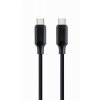 CABLEXPERT Kabel USB PD (Power Delivery), 60W, Type-C na Type-C kabel (CM/CM), 1,5m, datový a napájecí, černý