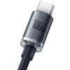 Baseus CAJY000401 Crystal Shine Series Datový Kabel USB - USB-C 100W 1,2m Black