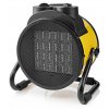 NEDIS průmyslový horkovzdušný ventilátor/ termostat/ spotřeba 3000 W/ 2 nastavení teploty/ IP24/ integ. úchyty/ žlutý