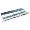 XtendLan Patch panel 19", 24 portů CAT6 stíněný - šedý