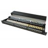 XtendLan Patch panel 19", 24 portů, stíněný, C5E,dual, 2xAu, s LED vyhledáváním