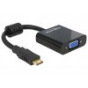 Delock Adaptér HDMI-mini C samec > VGA samice černá