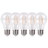 Tesla LED žárovka FILAMENT RETRO BULB 5 ks E27/7.2W/230V/806lm/25 000h/2700K teplá bílá/360st/čirá