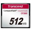 Transcend 512MB INDUSTRIAL TEMP CF200I CF CARD, paměťová karta (SLC)