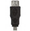 NEDIS redukce USB 2.0/ zástrčka USB micro B - zásuvka USB A/ černý/ blistr
