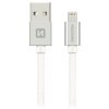 Swissten Datový Kabel Textile Usb / Lightning 0,2 M Stříbrný