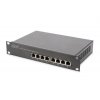 DIGITUS 10 palcový 8 portový gigabitový Ethernet PoE + přepínač, L2 + management