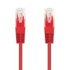 Kabel C-TECH patchcord Cat5e, UTP, červený, 1m