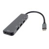PremiumCord USB-C na HDMI + USB3.0 + 2x USB2.0 + PD(power delivery) adaptér