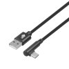 TB Touch USB-USB-C úhlový 1,5 černý kabel