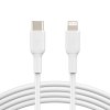 BELKIN kabel USB - C - Lightning, 1m, bílý