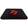 AROZZI Zona Quattro Black Red/ ochranná podložka na podlahu/ 116 x 116 cm/ černá s červeným logem