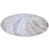 AROZZI Zona Floorpad White Marble/ ochranná podložka na podlahu/ kulatá 121 cm průměr/ design bílý mramor