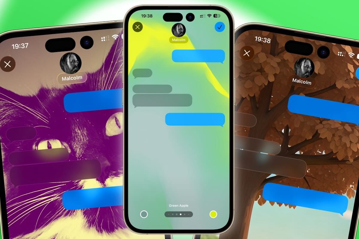 iOS 26: Jak změnit pozadí konverzace ve Zprávách