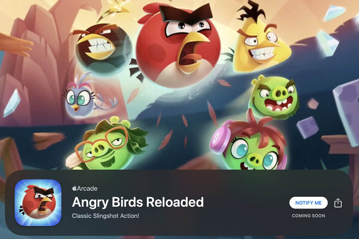 Angry Birds Reloaded se objevují ve službě Apple Arcade. Čekají se ale i další