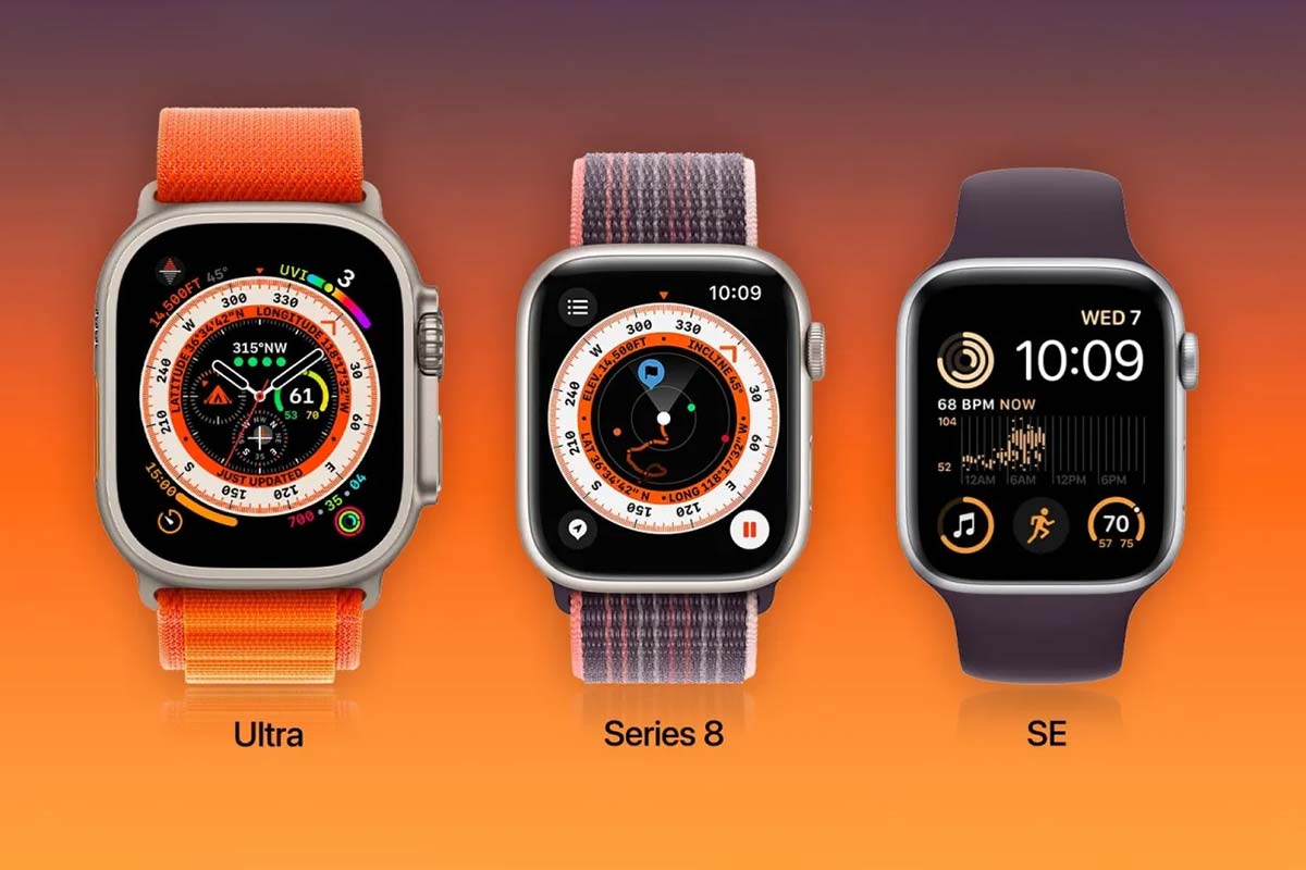 Jak vychází v porovnání Apple Watch SE s Series 8 a Ultra?