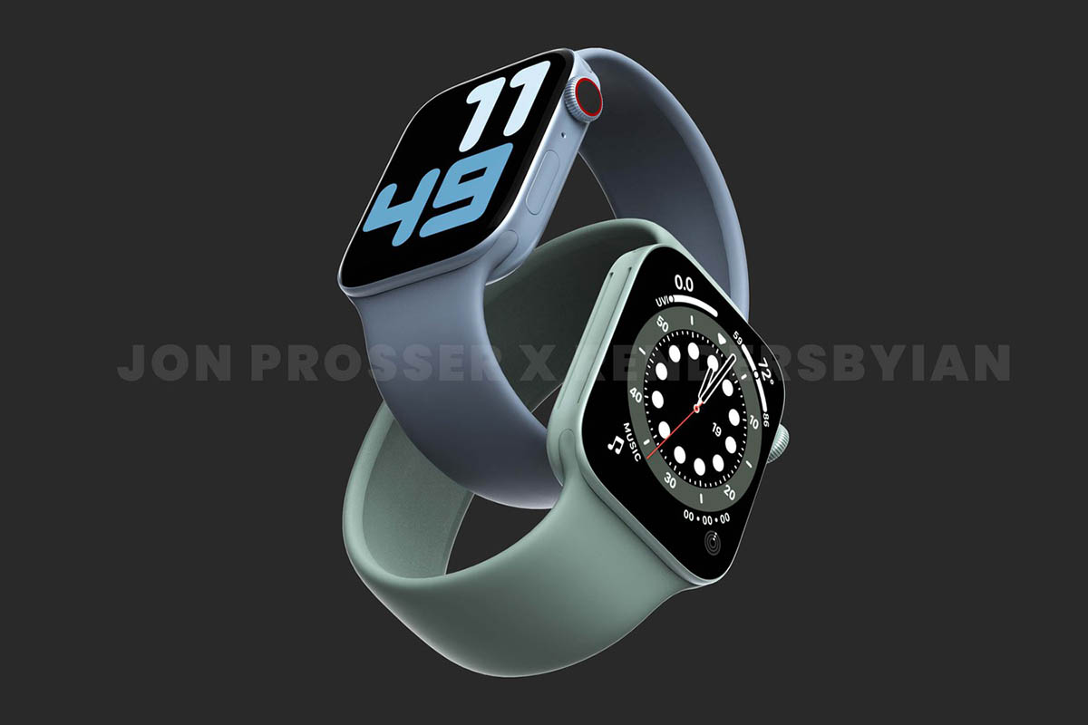 Apple Watch Series 7 koncept ukazuje možnou podobu nových hodinek