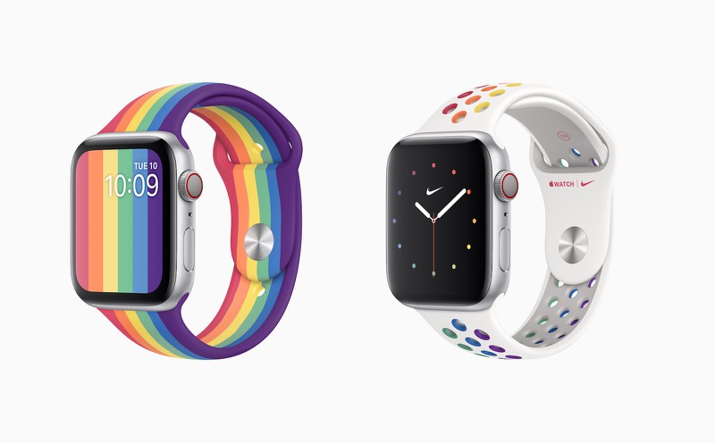 Apple Watch Pride řemínky vyjádří vaše smýšlení. Novinka přichází i v edici Nike