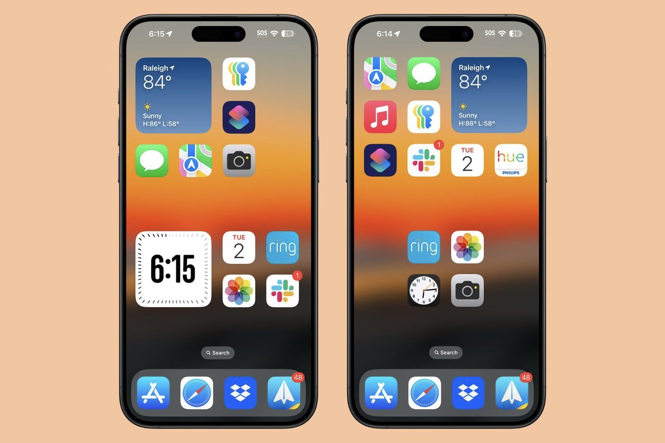 Jak uspořádat ikony na iPhone kolem tapety