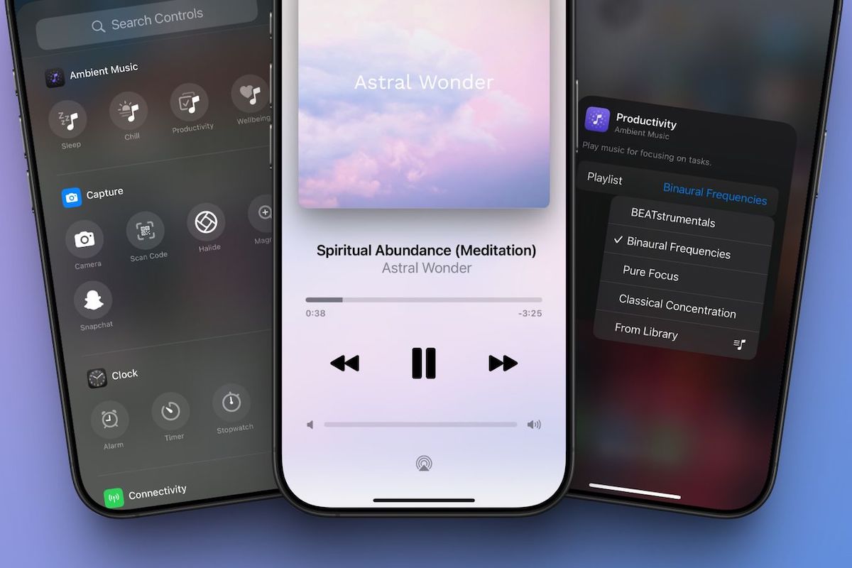 iOS 18.4 nabízí přístup k ambientní hudbě