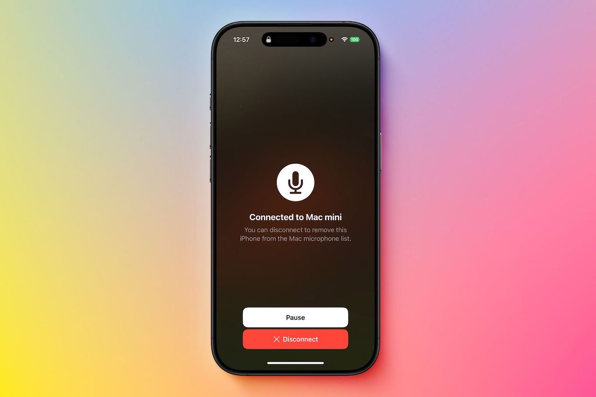Proměňte iPhone na mikrofon pro Mac