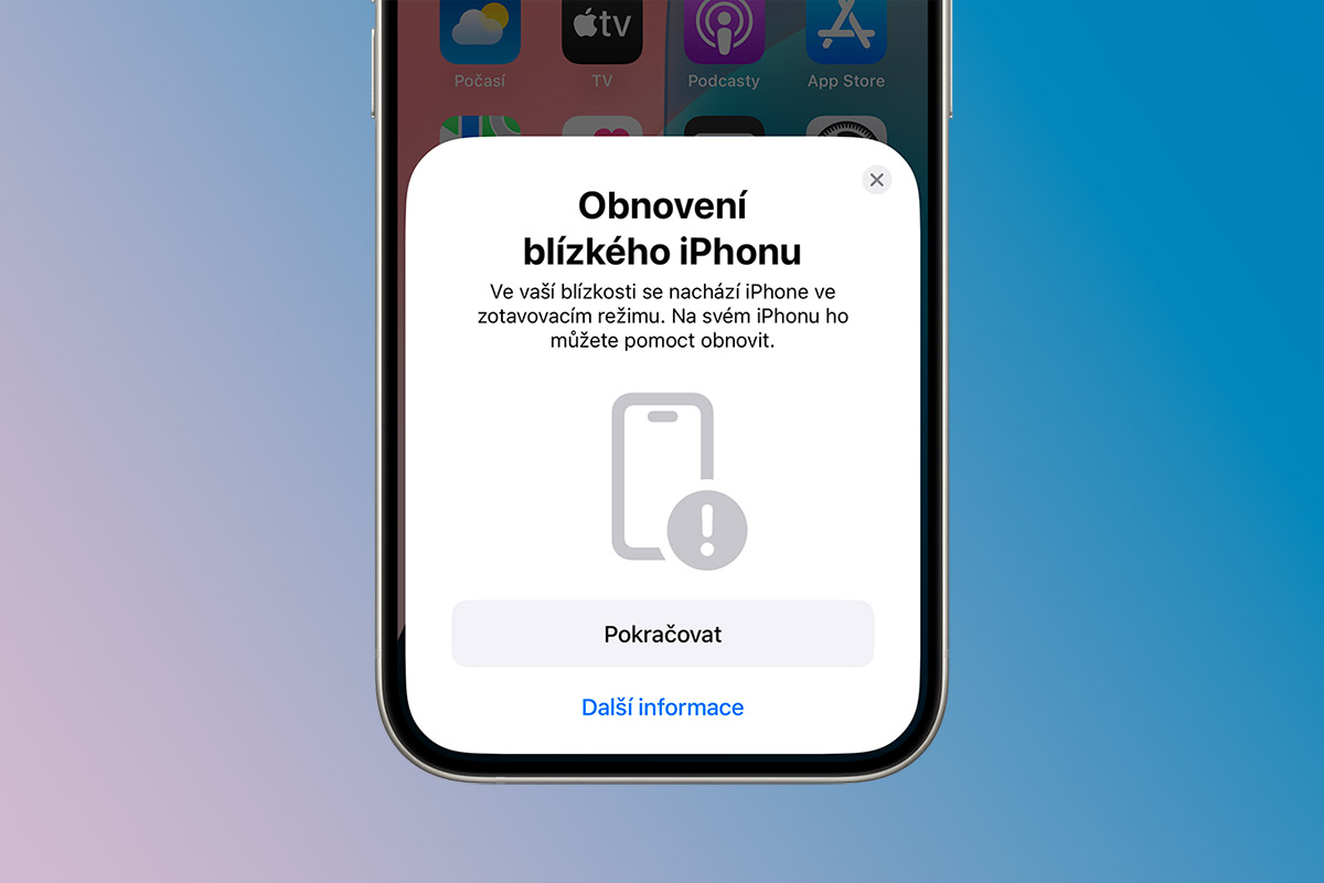 Jak obnovit iPhone pomocí jiného zařízení