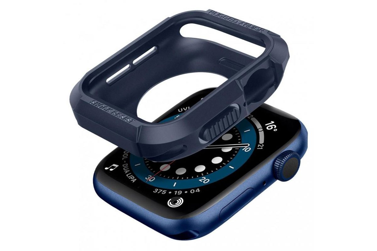 Ochranný kryt Apple Watch 45mm obepne celé tělo hodinek a zabrání poškození