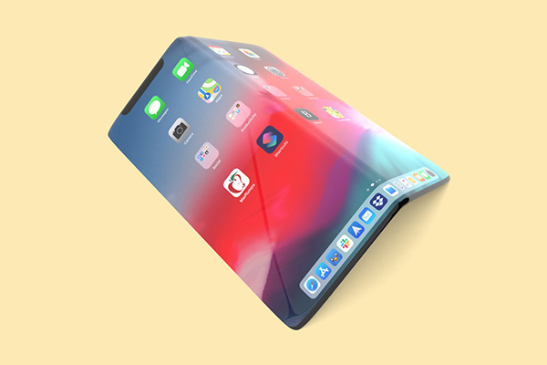 Skládaný iPhone s čtečkou otisků v displeji. Je toto Apple budoucnost?