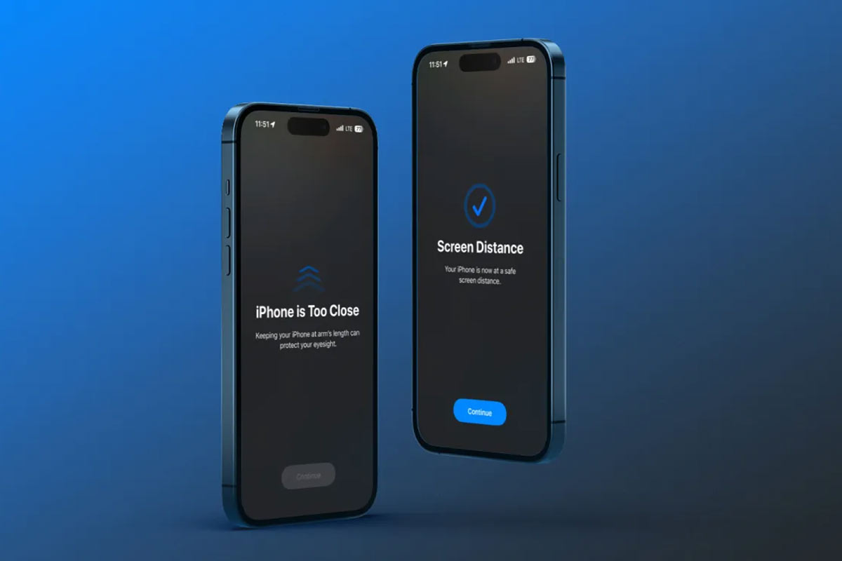 Vzdálenost od obrazovky iPhonu v iOS 17 chrání vaše oči. Jak funguje?