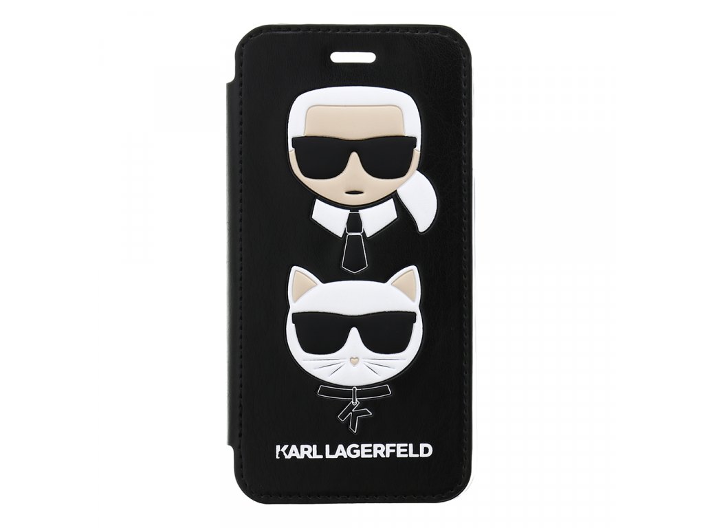 Ochranný kryt pro iPhone 8 / 7 / 6s / 6 - Karl Lagerfeld, Choupette Black Book