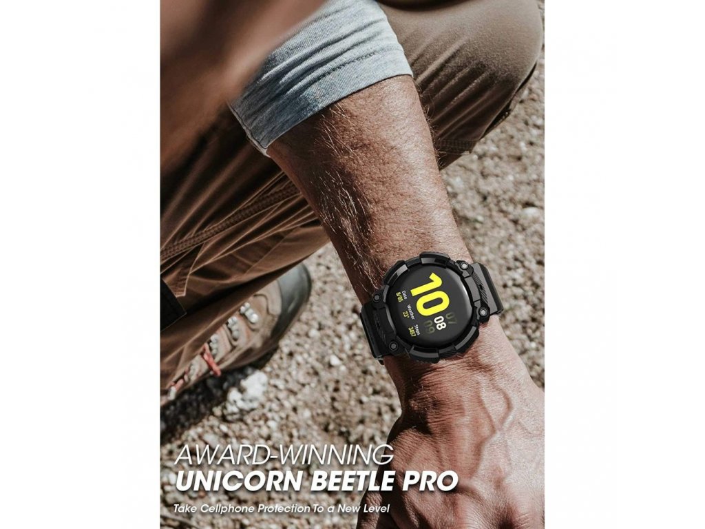 eminek s krytem pro Samsung Galaxy Watch Active 2 44mm Supcase Unicorn Beetle Black iPouzdro.cz