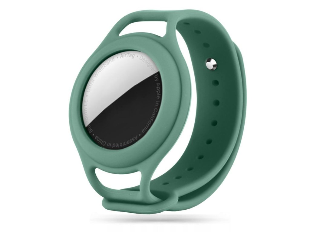 Dětský řemínek s pouzdrem pro AirTag - Tech-Protect, Iconband Green