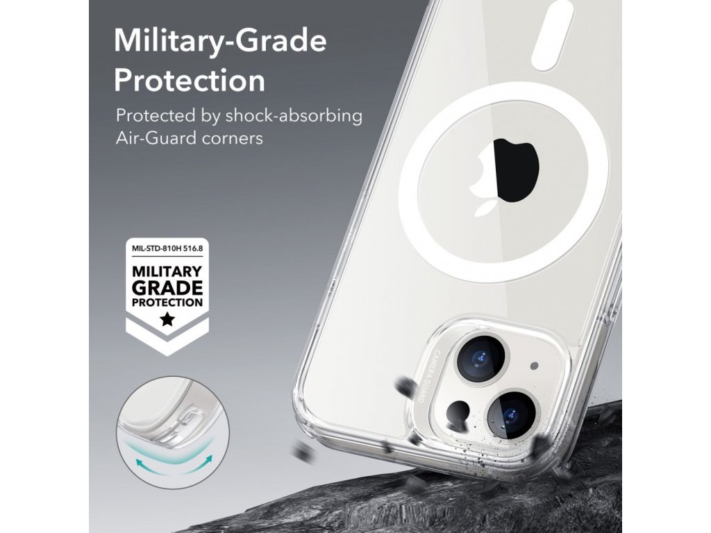 Tactical MagForce iPhone 14 Pro Max Hybrid Hülle - Durchsichtig