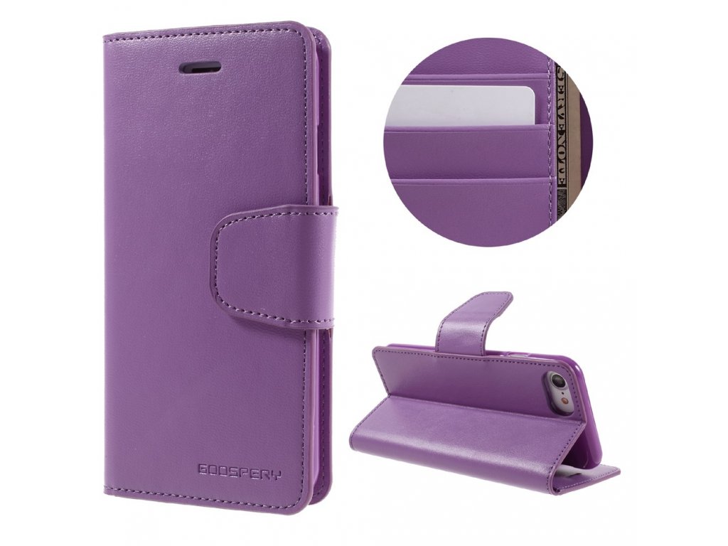 Pouzdro / kryt pro iPhone 7 / 8 - Mercury, Sonata Diary Purple